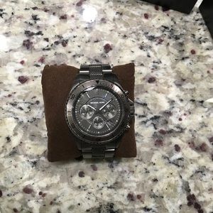 Michael Kors “Tigers Eye/Gold” gunmetal watch